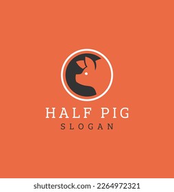 pig vector Logo mascot and icon template designs