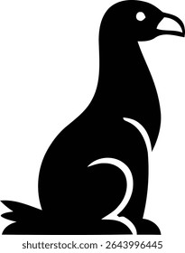 pigeon animal icon image vector illustration design  black and white