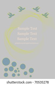 pigeon, bird, ball, circle, greeting card, vector, abstract, easy, nice
