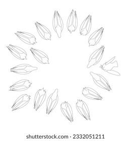 Pigeon bird contour sitting. Flat cartoon character design. Outline bird icon. Cute pigeon template. Vector illustration isolated on white background.