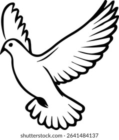 Pigeon bird flying  - Dove bird on transparent background