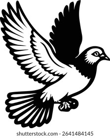 Pigeon bird flying  - Dove bird on transparent background