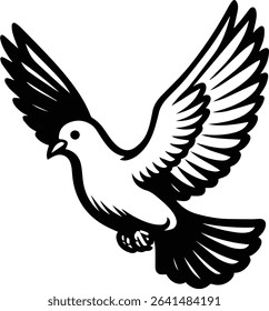 Pigeon bird flying  - Dove bird on transparent background