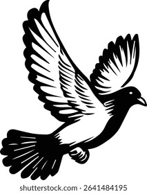 Pigeon bird flying  - Dove bird on transparent background