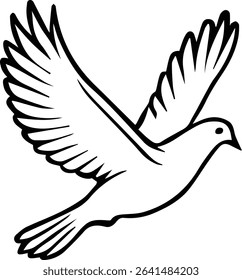 Pigeon bird flying  - Dove bird on transparent background