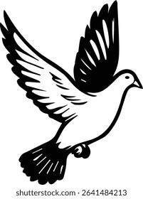 Pigeon bird flying  - Dove bird on transparent background
