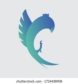 pigeon bird logo icon vector template