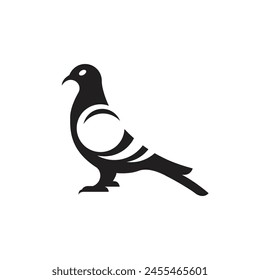 Pigeon bird logo symbol vector icon illustration