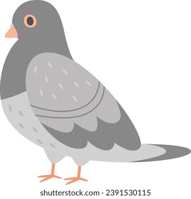 Ilustración de vectores Pigeon Bird Standing