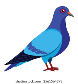 pigeon bird vector art illustration