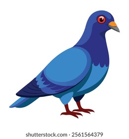 pigeon bird vector art illustration