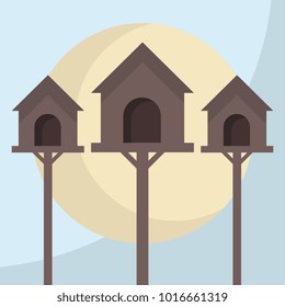 pigeon cage vector