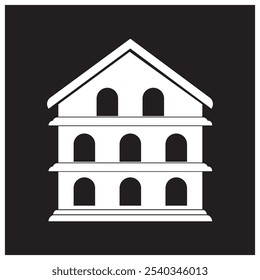 Diseño de Ilustración vectorial de ícono de paloma cooperativa