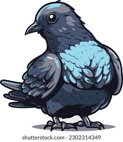 A Pigeon Cute, vector, art, Animal