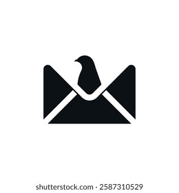 Pigeon dove mail icon vector image