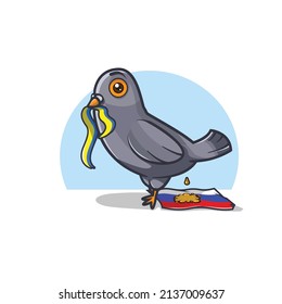 Pigeon or Dove is a symbol of peace in Ukraine since Russia disturbs the peace in the country