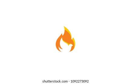 pigeon, fire and religious logo