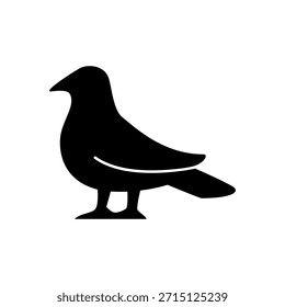 Símbolo de Vector de pájaro de icono de paloma