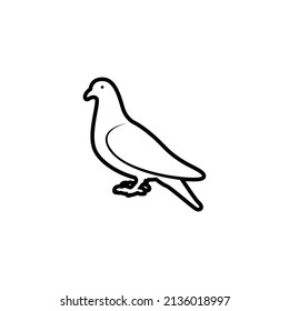 Pigeon icon design template vector isolated illustration