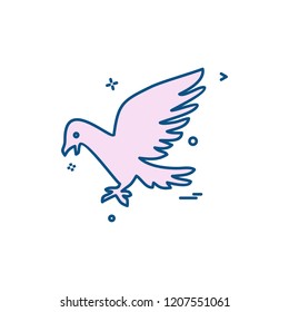 Pigeon icon design vector 