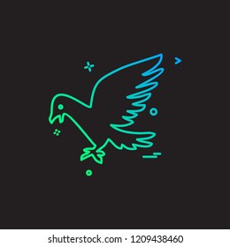 Pigeon icon design vector 