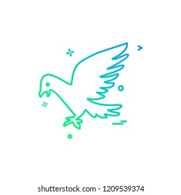 Pigeon icon design vector 