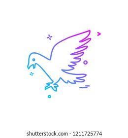 Pigeon icon design vector 