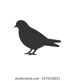 Pigeon Icon on White Background - Simple Vector Illustration