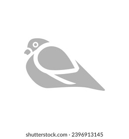 pigeon icon on a white background, vector illustration