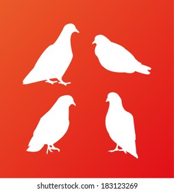Pigeon icon set