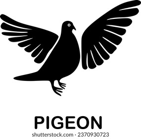 pigeon icon vector symbol design illustration