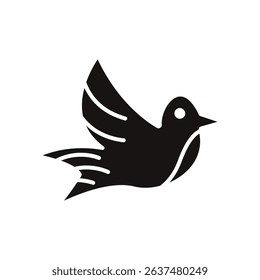 pigeon icons isolated on White Background. Flat style design