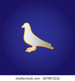 Ilustración de pichón diseño vectorial moderno