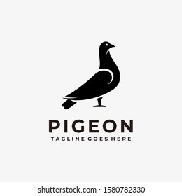 Pigeon Illustration Vector Template. Suitable for Creative Industry, Multimedia, entertainment, Educations, Shop, and any related business