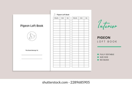 Pigeon Loft Book Kdp Interior Template