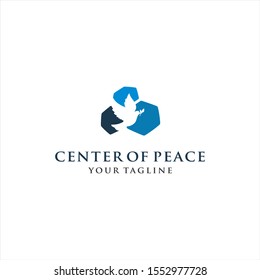Pigeon Logo Design Template Idea