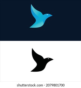 pigeon logo flat design business bird illustration Creative pigeon logo type