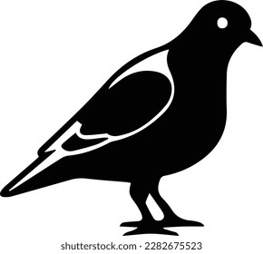Pigeon Logo Monochrome Design Style