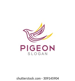 Pigeon Logo Template
