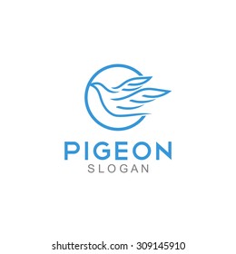 Pigeon Logo Template
