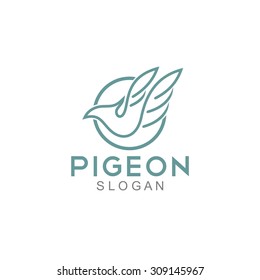 Pigeon Logo Template