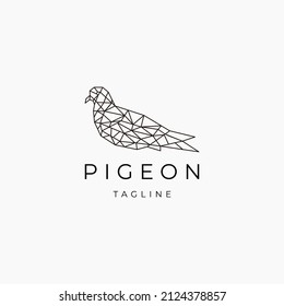 Pigeon logo vector icon design template