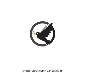 Pigeon logo and vector illustration 