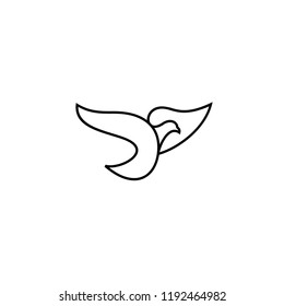 pigeon mono line logo icon designs vector