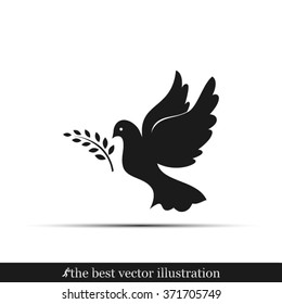 Pigeon Olive Leaf Icon