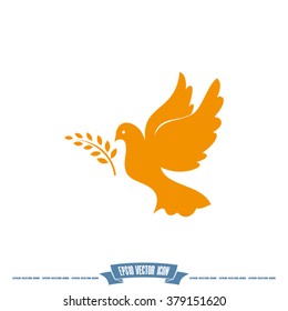 Pigeon Olive Leaf Icon