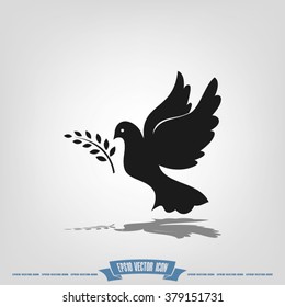 Pigeon Olive Leaf Icon