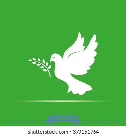 Pigeon Olive Leaf Icon