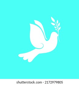 Pigeon peace symbol vector illustration