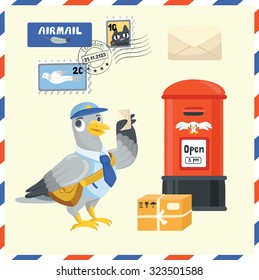 Pigeon Postman delivery mail